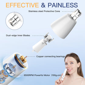 HEBECA IPX6 waterproof head for easy cleaning.