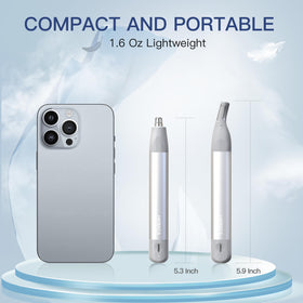 HEBECA nose trimmer can be rinsed under water for easy cleaning.