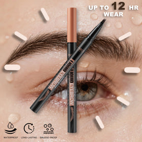Waterproof and sweatproof performance of HECI Beauty brow pen in action
