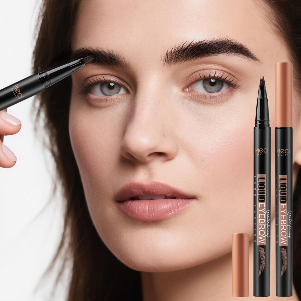 HECI BEAUTY long-lasting 12-hour formula delivers color that lasts.