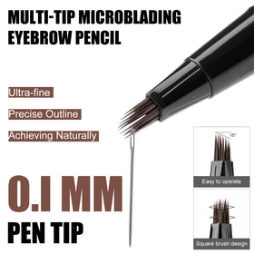 Waterproof brow pen maintains color without smudging