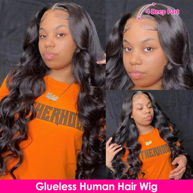 Hedy 4x4 Swiss lace closure wig with breathable cap.