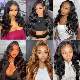 Hedy natural color human hair wig, ideal for dyeing or restyling.