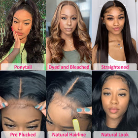 Hedy glueless wig 180 density lace closure for a fuller look