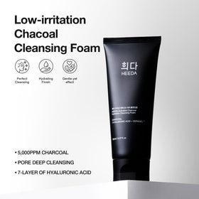 HEEDA foam lather on skin demonstrates gentle cleansing without moisture loss