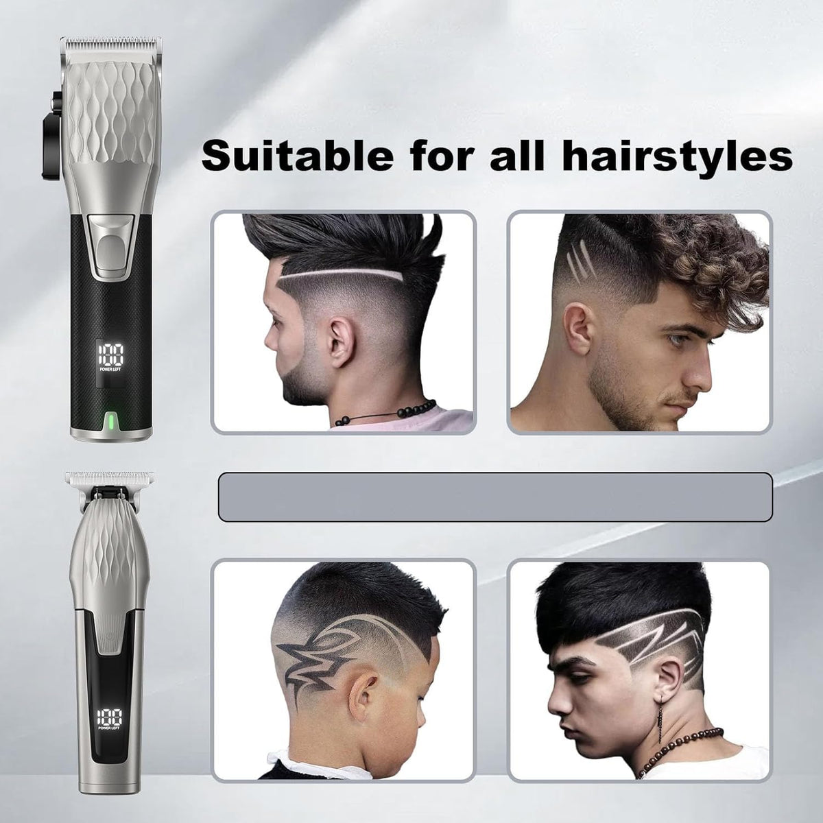 HEERLIKE beard trimmer 2600mAh battery ideal for beard shaping