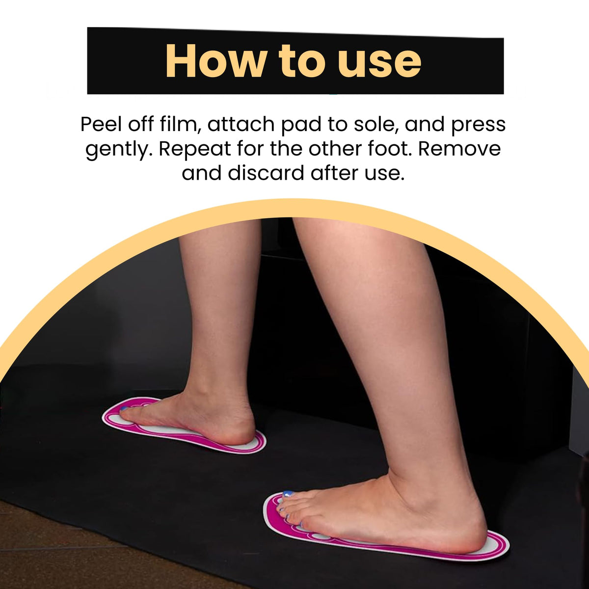 HeeStar 120-pair feet pads pack highlighting convenient disposable foot protection for spas.