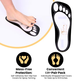 HeeStar 120-pairs pack of tanning feet protectors for salons