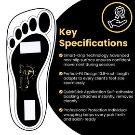 HeeStar black feet pads 10.9 inches fit most clients