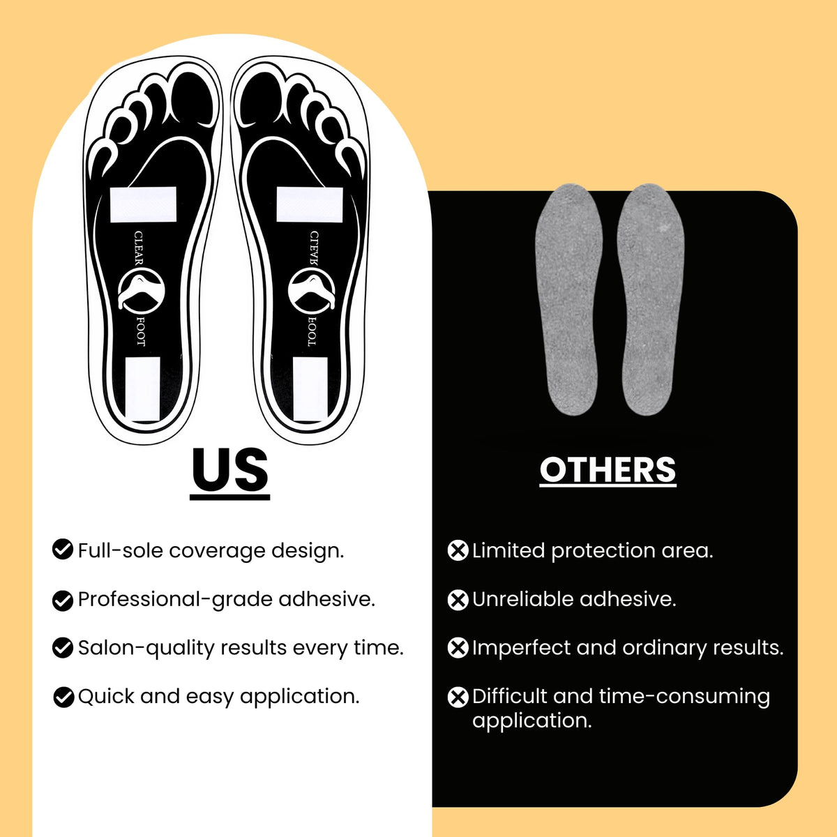 HeeStar cardboard feet pads provide flexible, comfortable protection