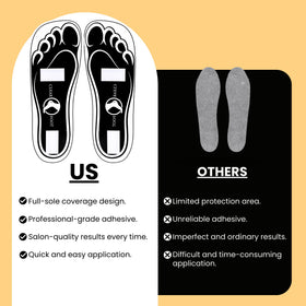 HeeStar cardboard feet pads provide flexible, comfortable protection