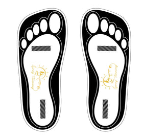 HeeStar disposable black tanning feet pads protect feet during spray tans