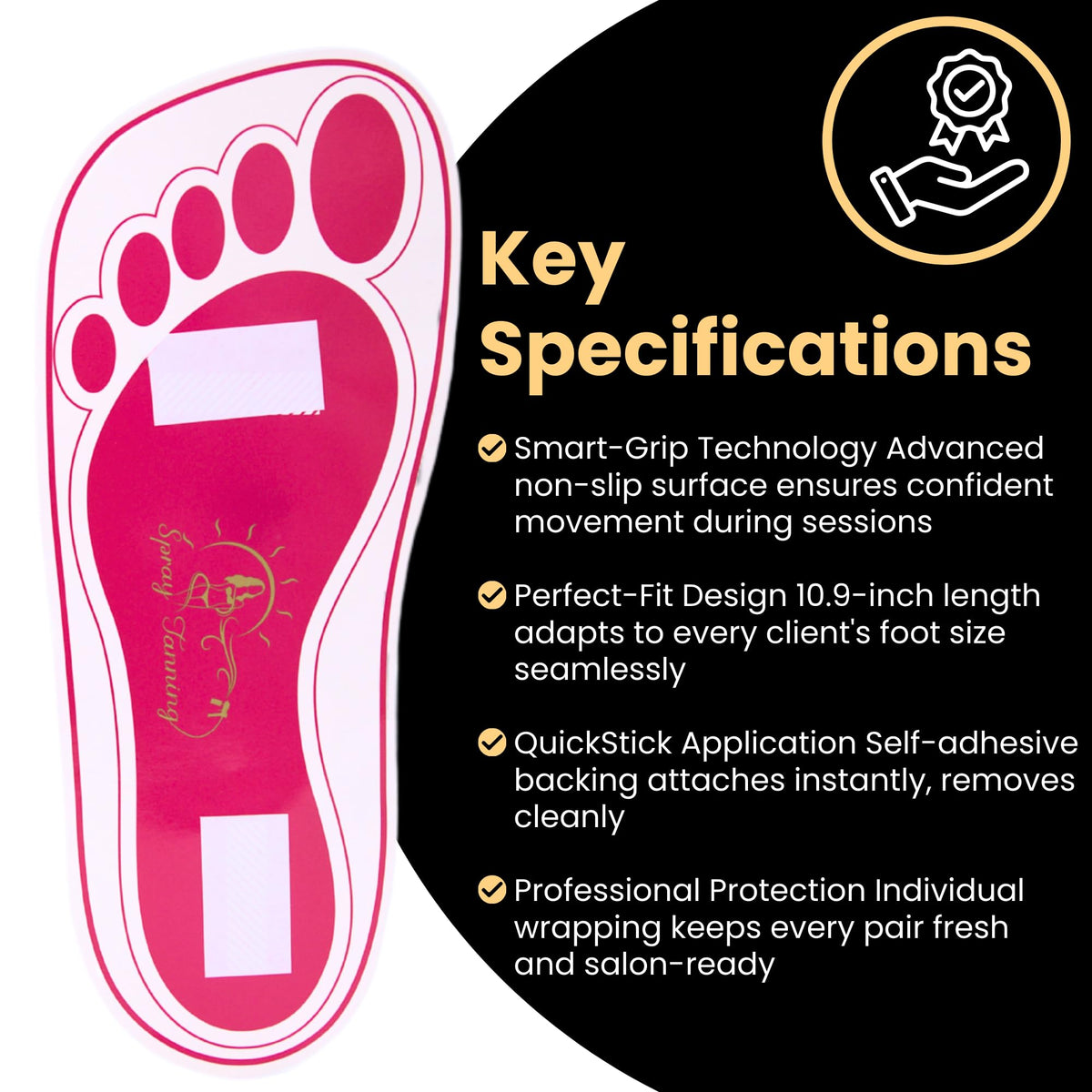 HeeStar disposable feet pads are convenient, hygienic, and easy to remove.