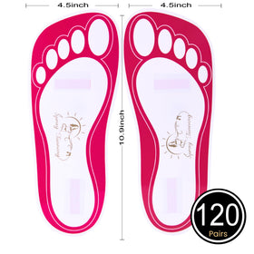 HeeStar disposable tanning feet pads demonstrate self-adhesive, hygienic foot protection.