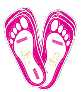 HeeStar feet pads pack detail for salons protecting feet during spray tan sessions.