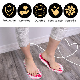 HeeStar foot protection for tanning helps maintain foot comfort during sessions.