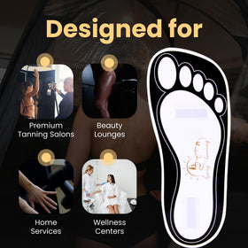 HeeStar foot soles protection during airbrush tanning session