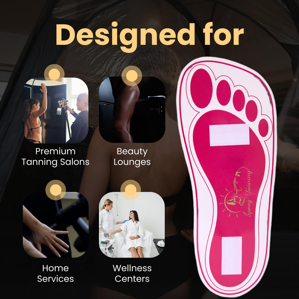 HeeStar individually wrapped feet pads simplify hygienic disposable use for salons.