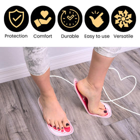 HeeStar non-slip feet pads stay securely in place during tanning