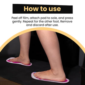 HeeStar pink 10.9 inch feet pads offer one-size comfort for clients.