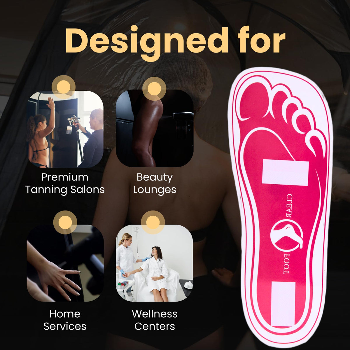 HeeStar salon foot protection pads prevent staining on floors