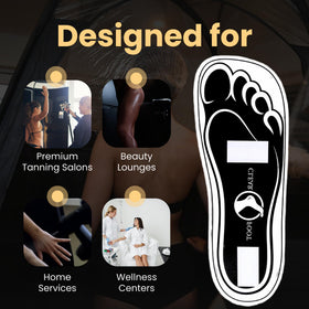 HeeStar salon hygiene feet pads shield floors from staining