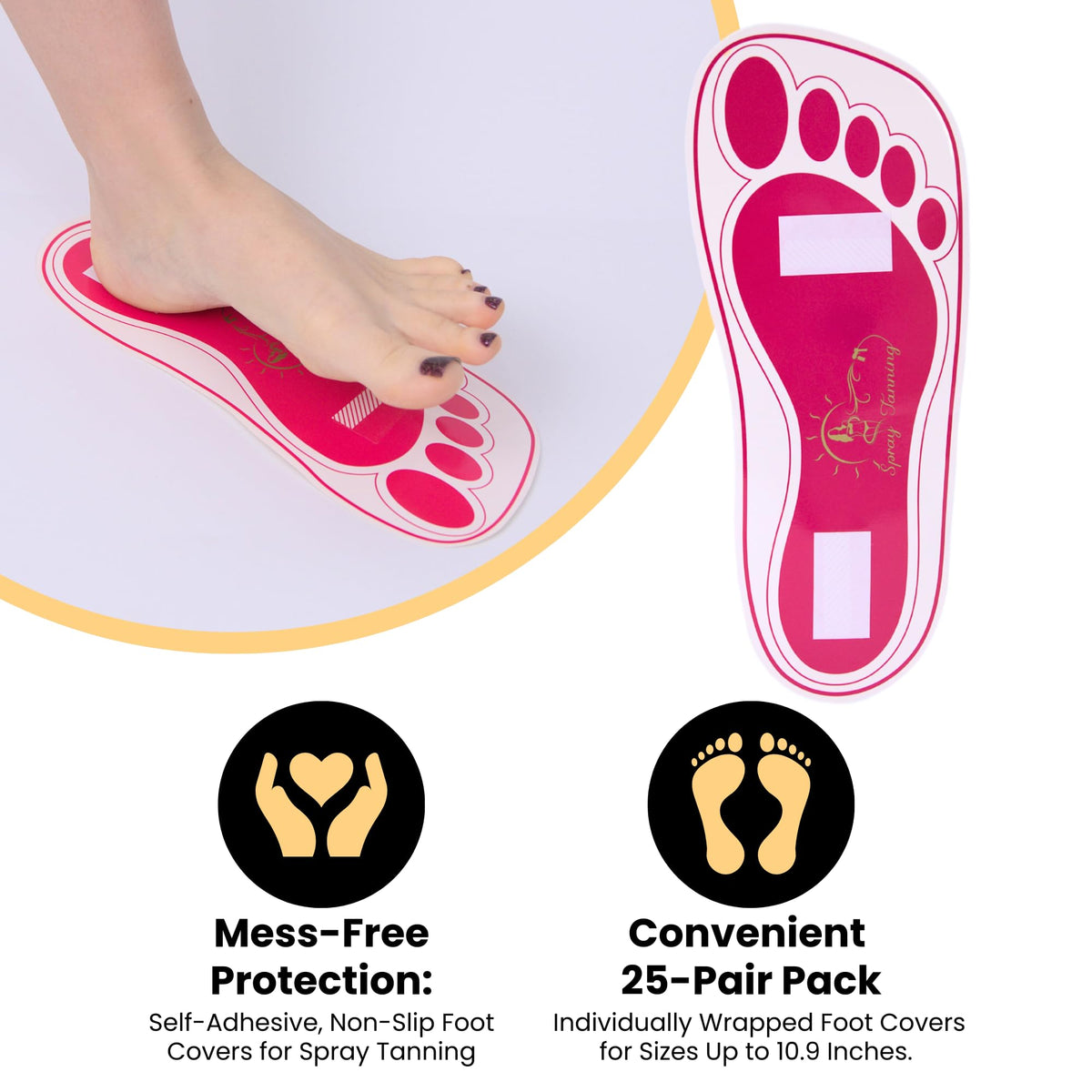 HeeStar self-adhesive feet pads ensure hygienic, slip-free protection for clients.