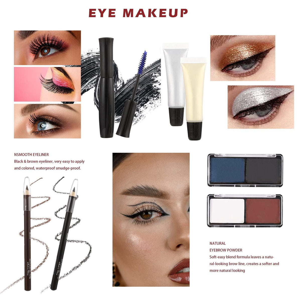 Hegafoo makeup brushes ensure precise, professional application in one kit