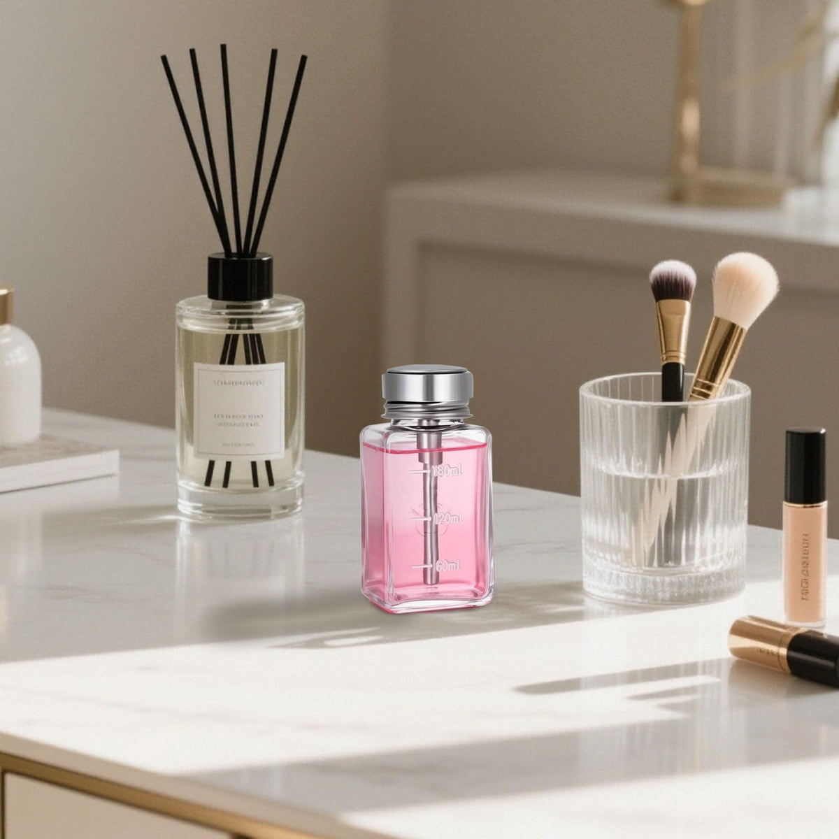 HEHIPLE bottle on bathroom counter for convenient daily use.