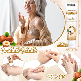 Close-up of Heigble 1oz lotion bottle with flip-cap for quick hydration.