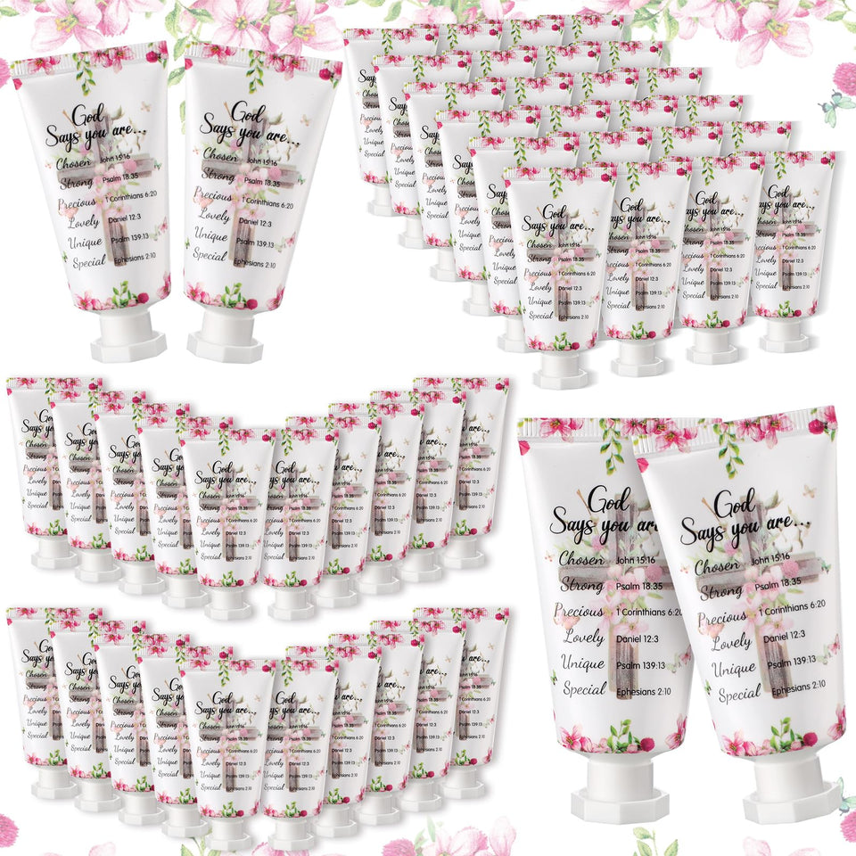 Heigble Bible hand cream 50-pack packaging highlights bulk gift value