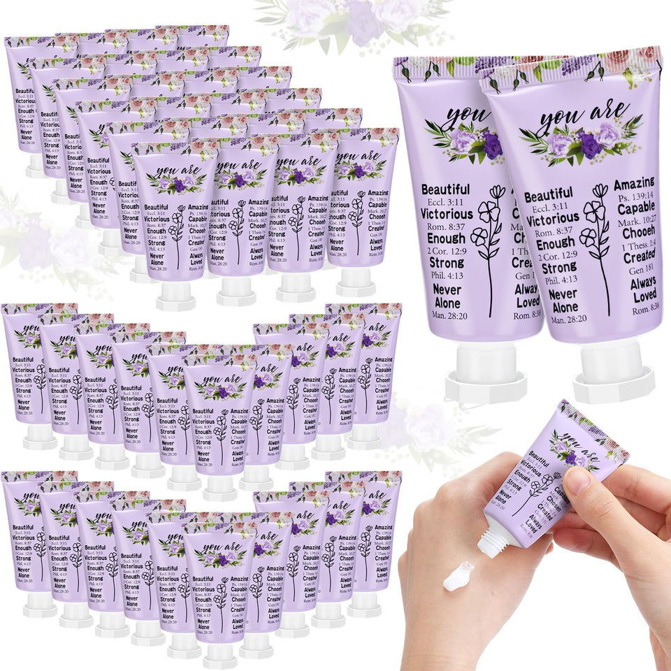 Heigble christian hand cream with purple flower bottle for quick moisture