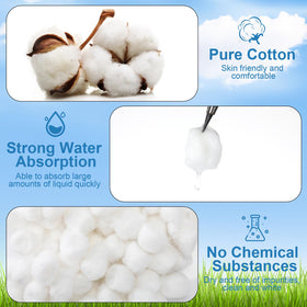 Heigble cotton balls soft touch—gentle wound care and skin care