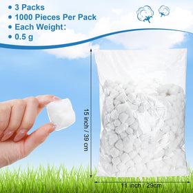 Heigble cotton balls close-up texture—pure organic cotton for sensitive skin