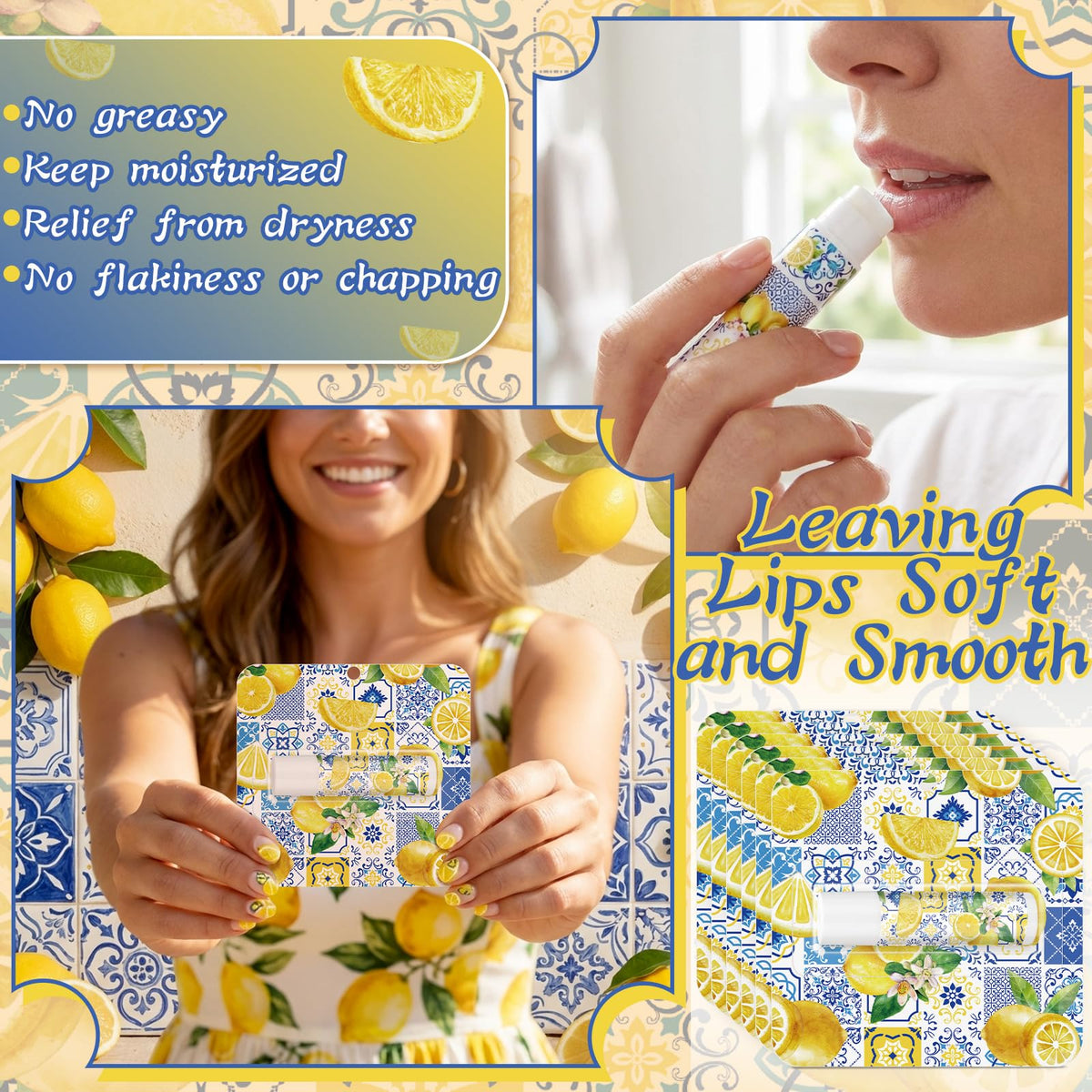 Heigble lemon lip balm ideal for office desk use.