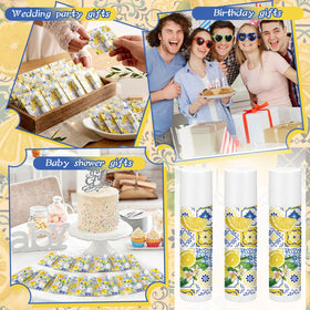 Heigble lemon lip balm perfect for summer party favors.