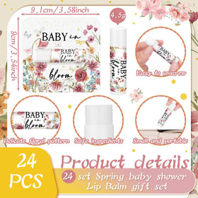 Heigble mini lip balm 0.17 oz, compact and portable for guests.