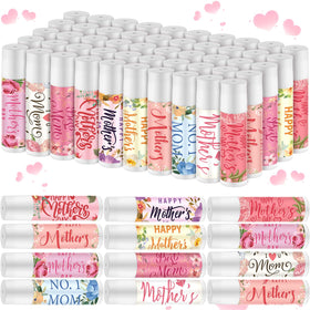 Heigble Mother's Lip Balm 50pack rose pattern keeps lips hydrated for on-the-go moms.