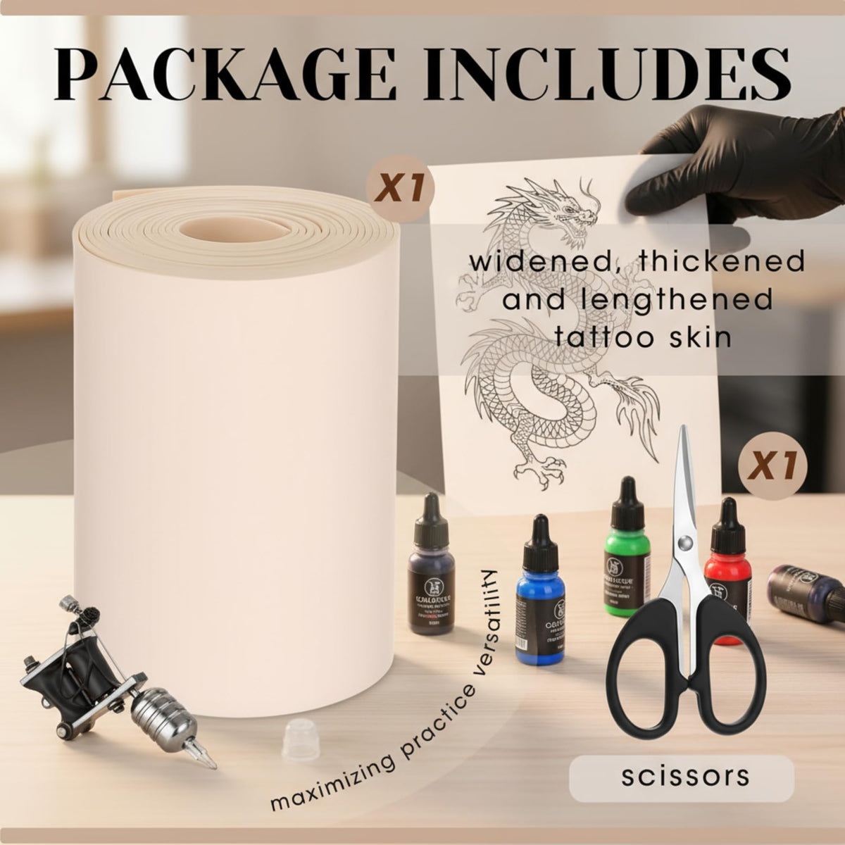 Heigble realistic skin touch offers elasticity and ink diffusion similar to real skin