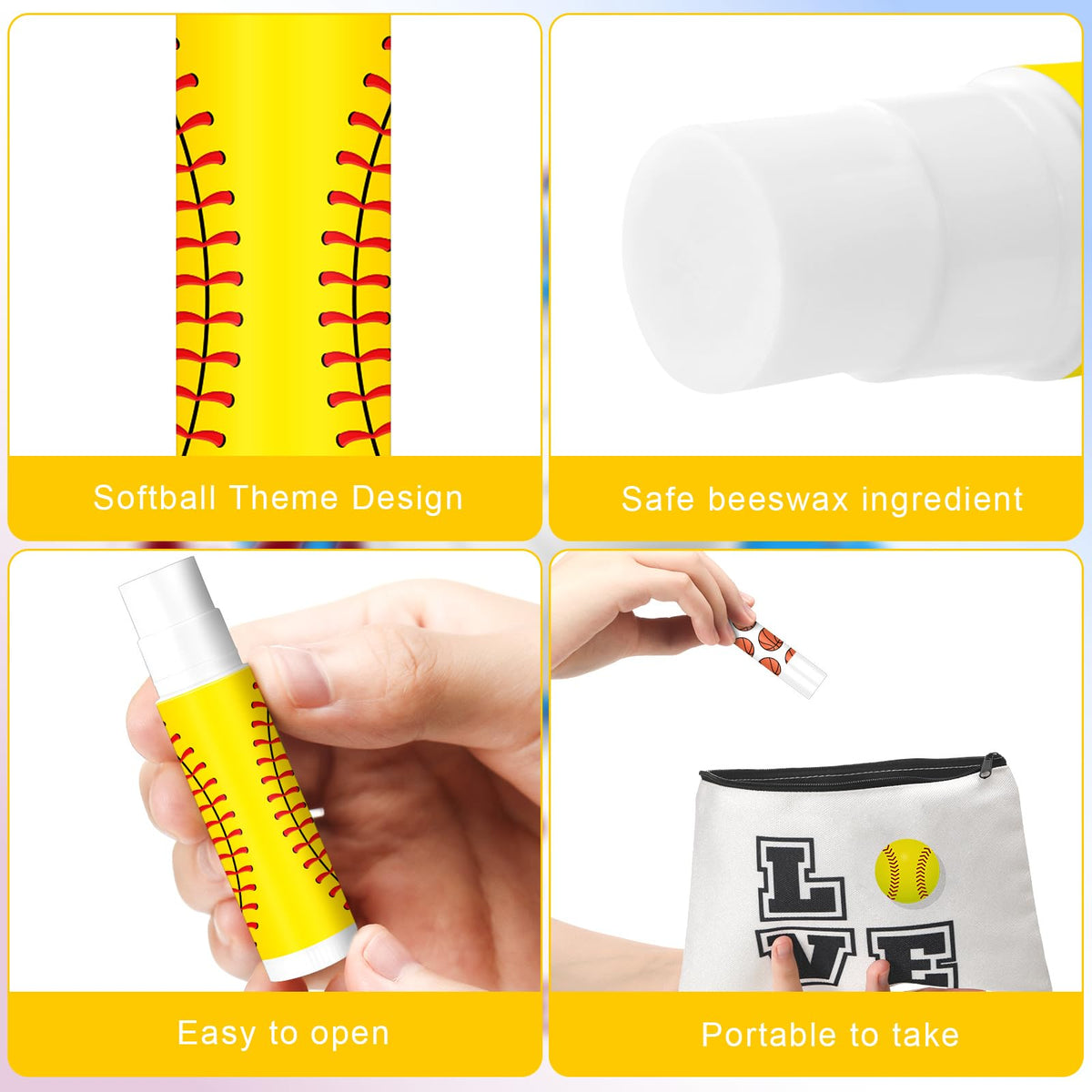 Heigble softball-pattern packaging showcasing team spirit for gifting.