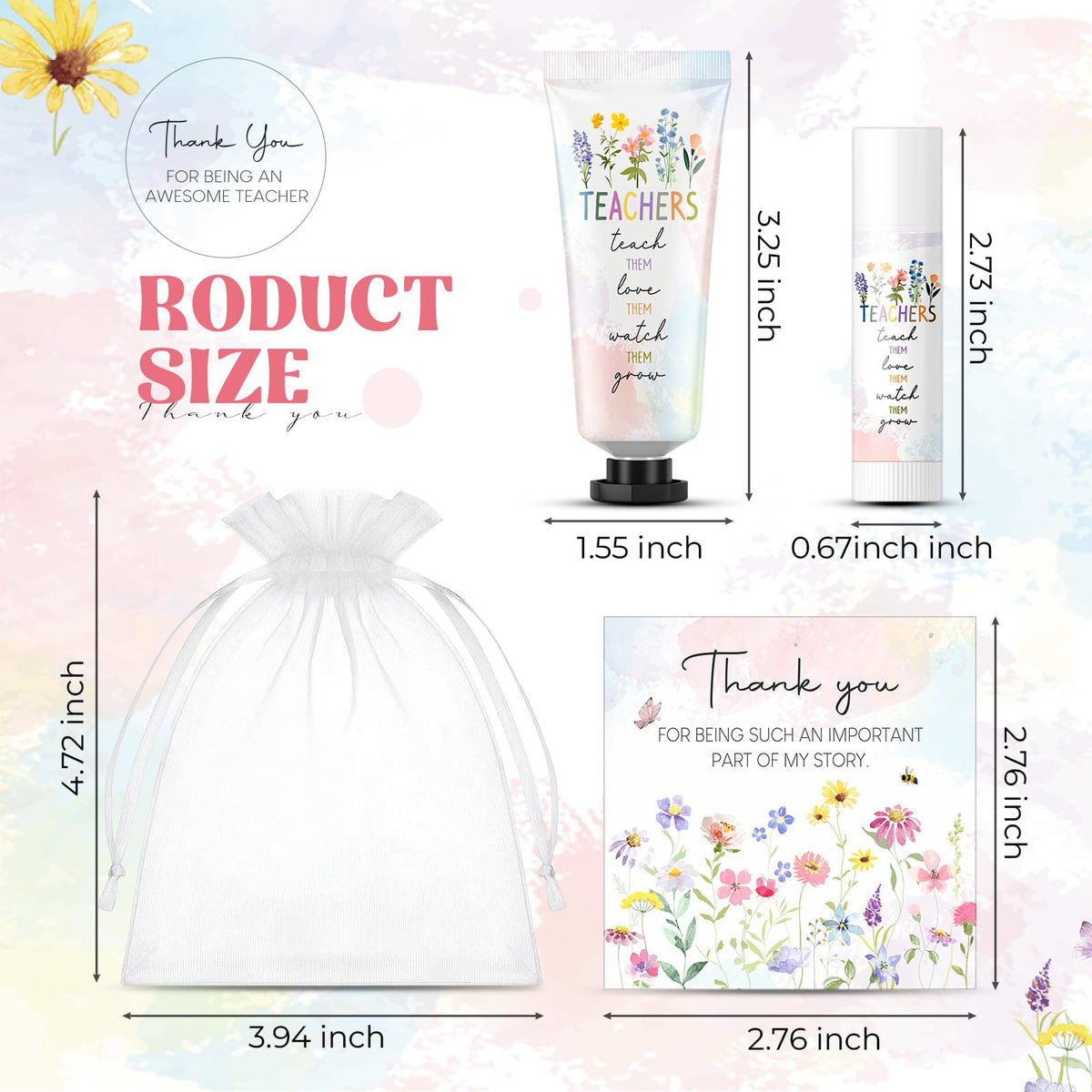 Heigble white organza bag presenting a ready-to-gift set.