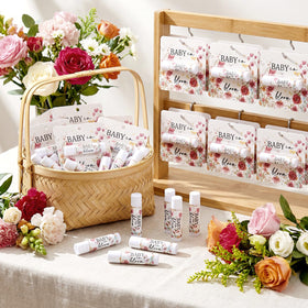 Heigble wildflower card prepackaged lip balm ready as a gift.