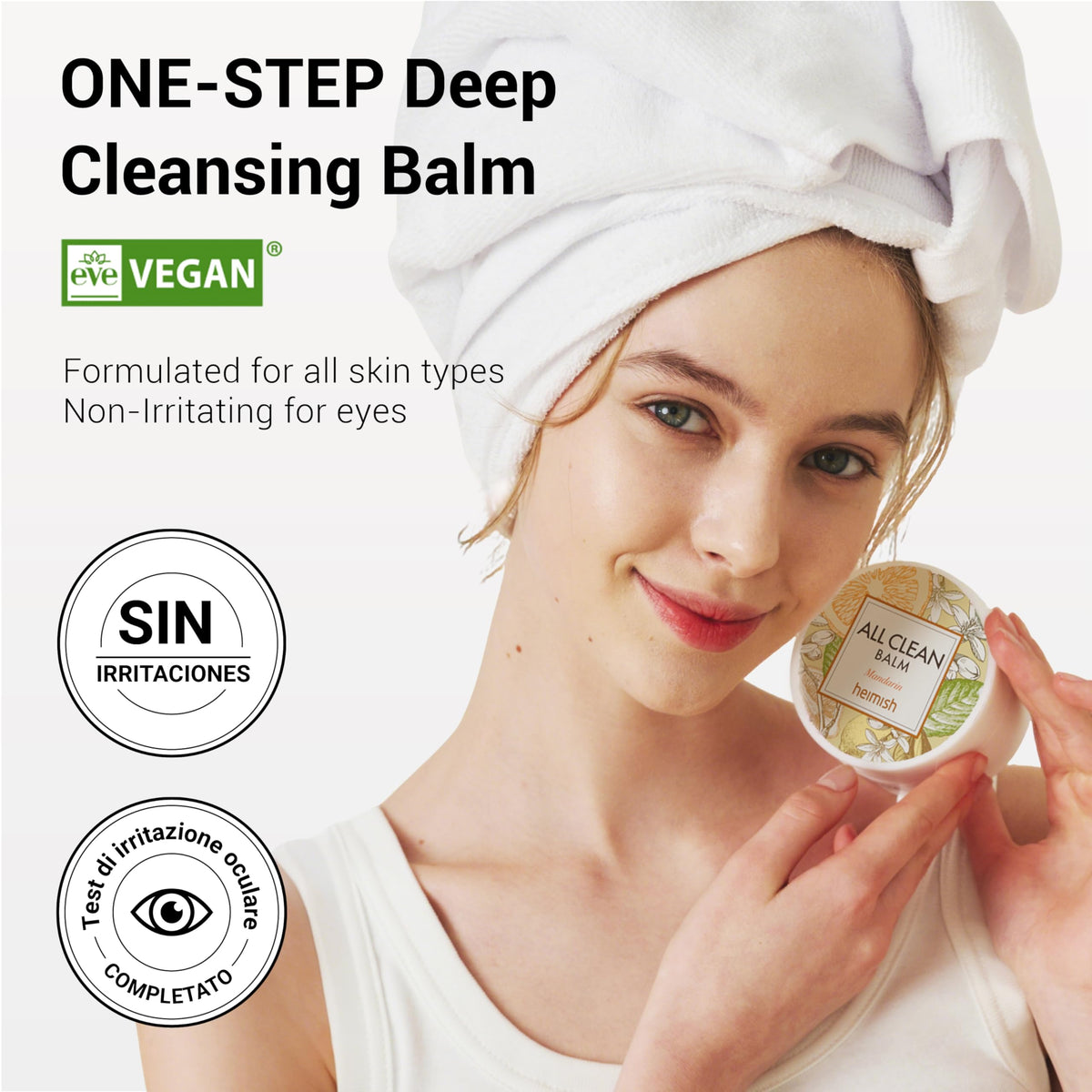 Step-by-step double cleansing with HEIMISH balm