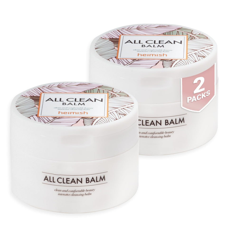 HEIMISH All Clean Balm jar front view showing rich texture for easy makeup removal and hydration