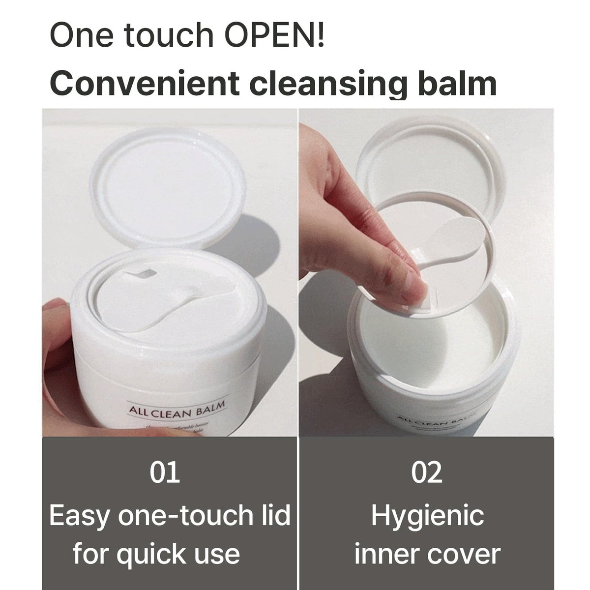 Vegan and cruelty-free certification on HEIMISH All Clean Balm packaging
