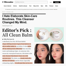 Vegan, cruelty-free HEIMISH All Clean Balm Mandarin
