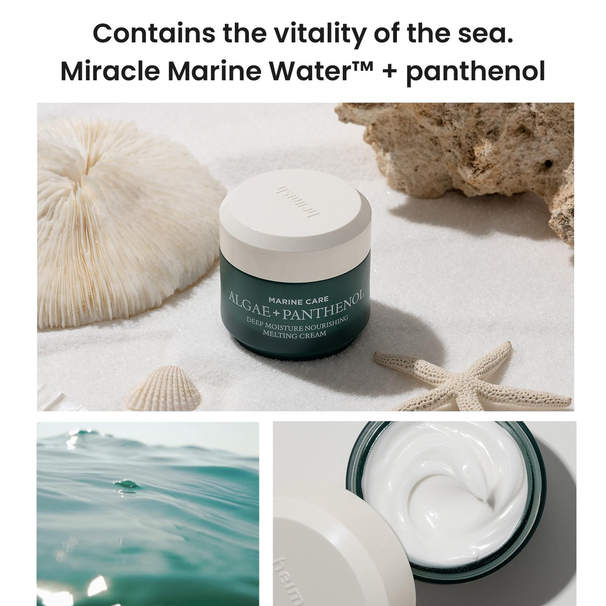 HEIMISH Marine Care Deep Moisture neck area showing hydration boost