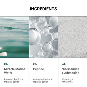 HEIMISH packaging box with marine-inspired branding for the eye cream.
