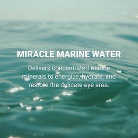 HEIMISH Marine Care Eye Cream texture swirl on skin showing smooth hydration.