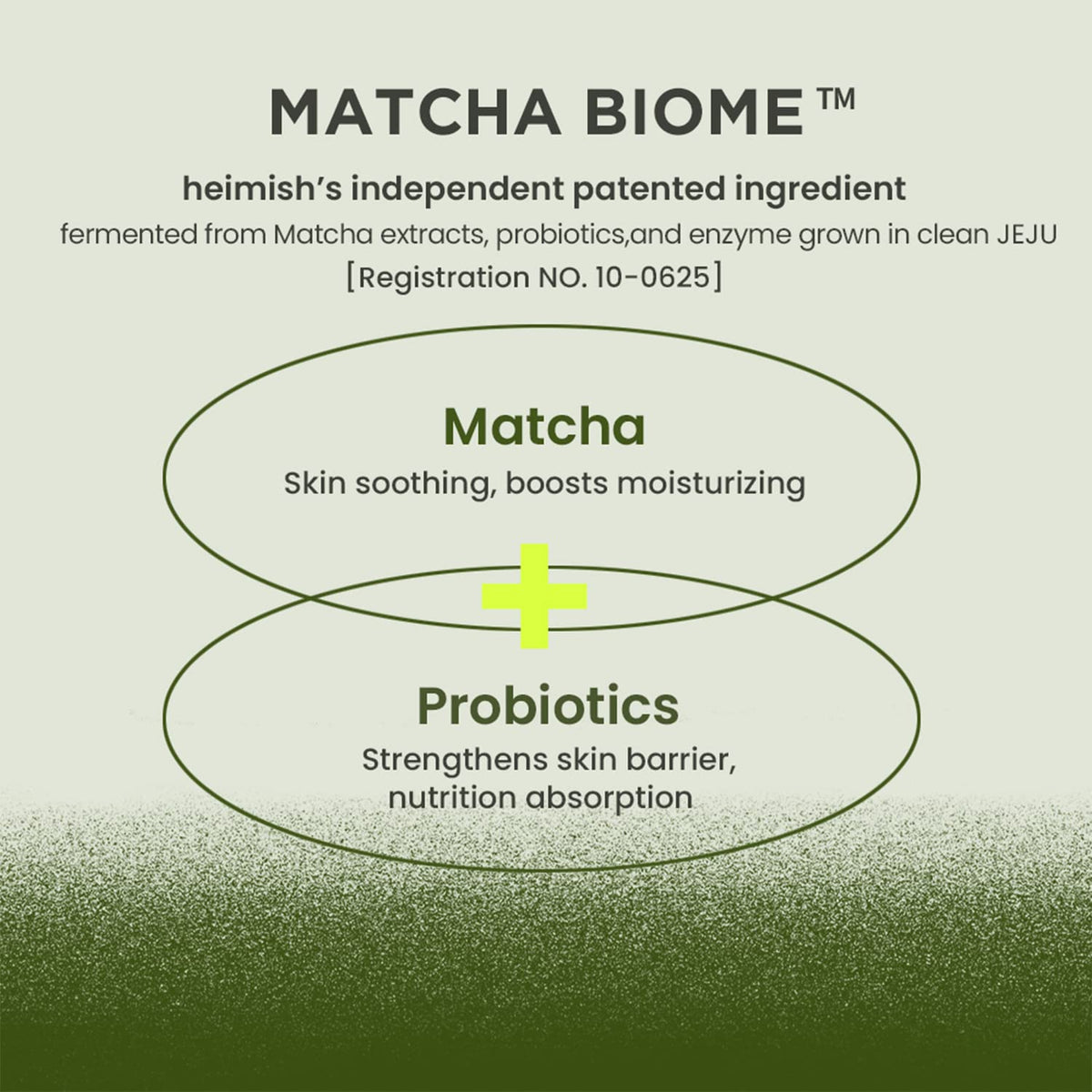 HEIMISH Matcha Biome patch hydrates with niacinamide and caffeine